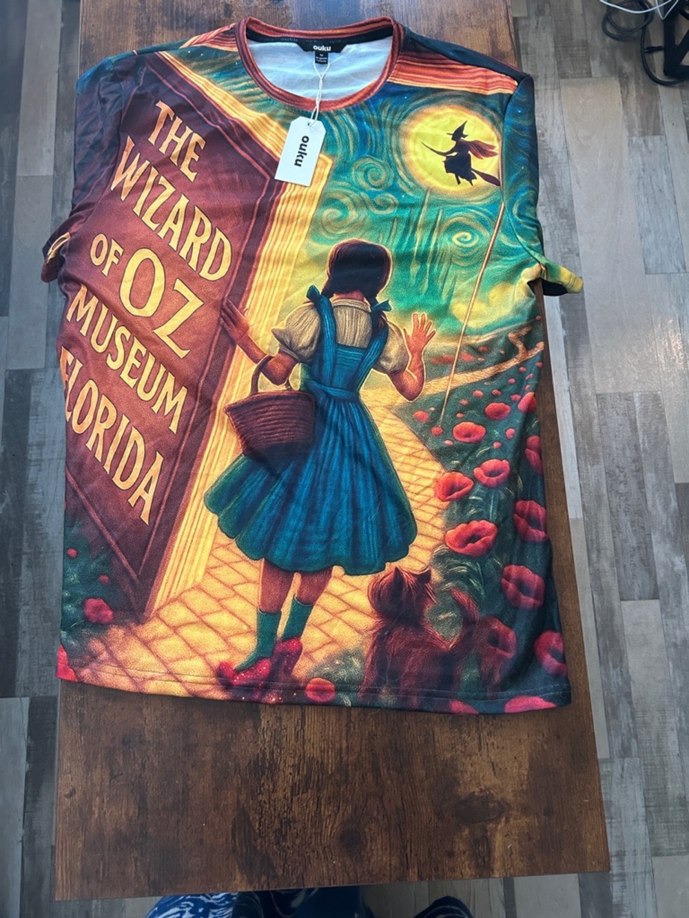 Wizard of Oz Dorothy Tunic T-Shirt in Blue and Multicolor